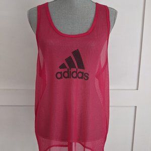 [Adidas] Mesh Jersey Racerback Tank - L